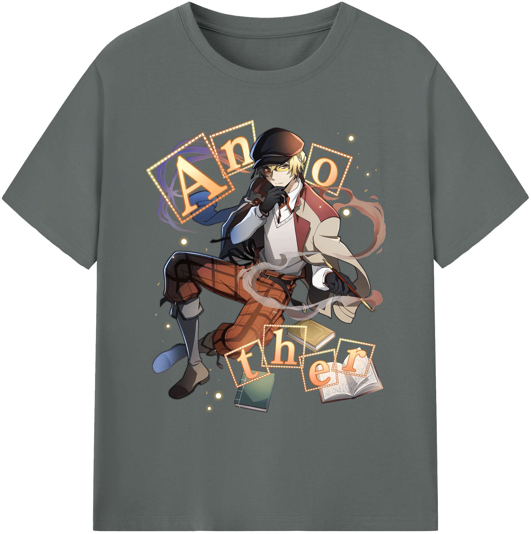 （画像用） 文豪ストレイドッグス Bungo Stray Dogs 綿100％ メンズ半袖Tシャツ｜肌触りやわらか＆通気性